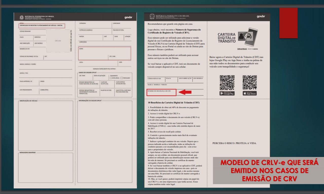 Documentação de veículos será totalmente digital a partir de segunda-feira (4)