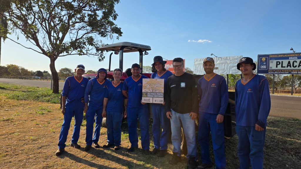 >Equipe da manutenção, liderada pelo servidor Alexandre