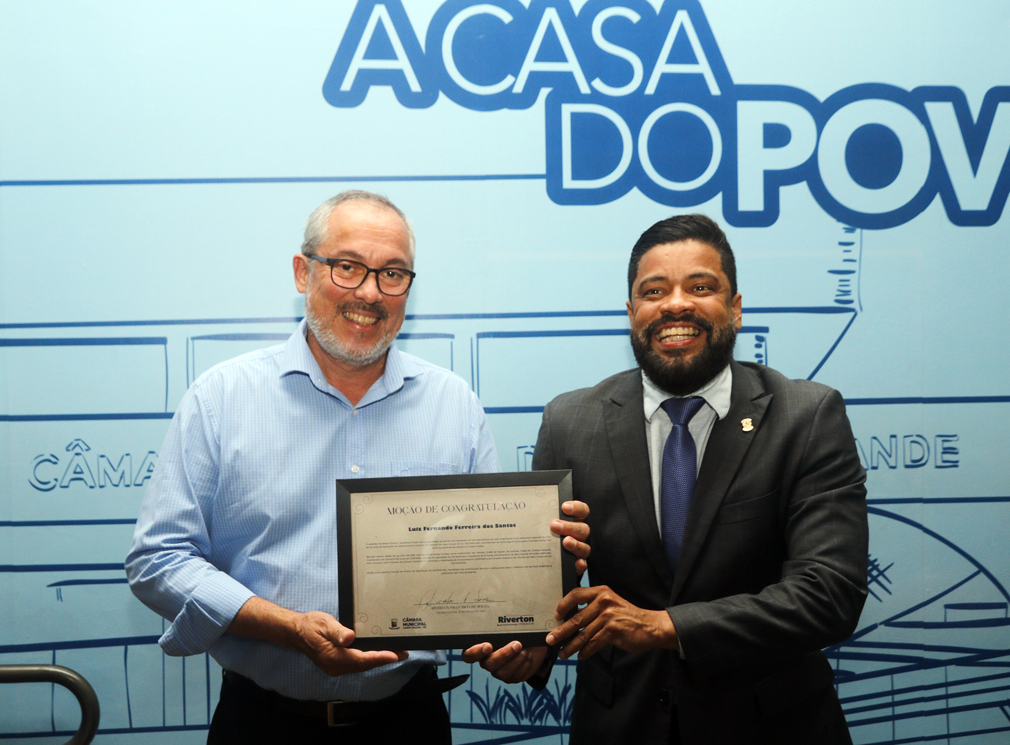 Com mais de 40 anos de dedicação, servidor do Detran-MS recebe Moção de Congratulação na Câmara de Campo Grande