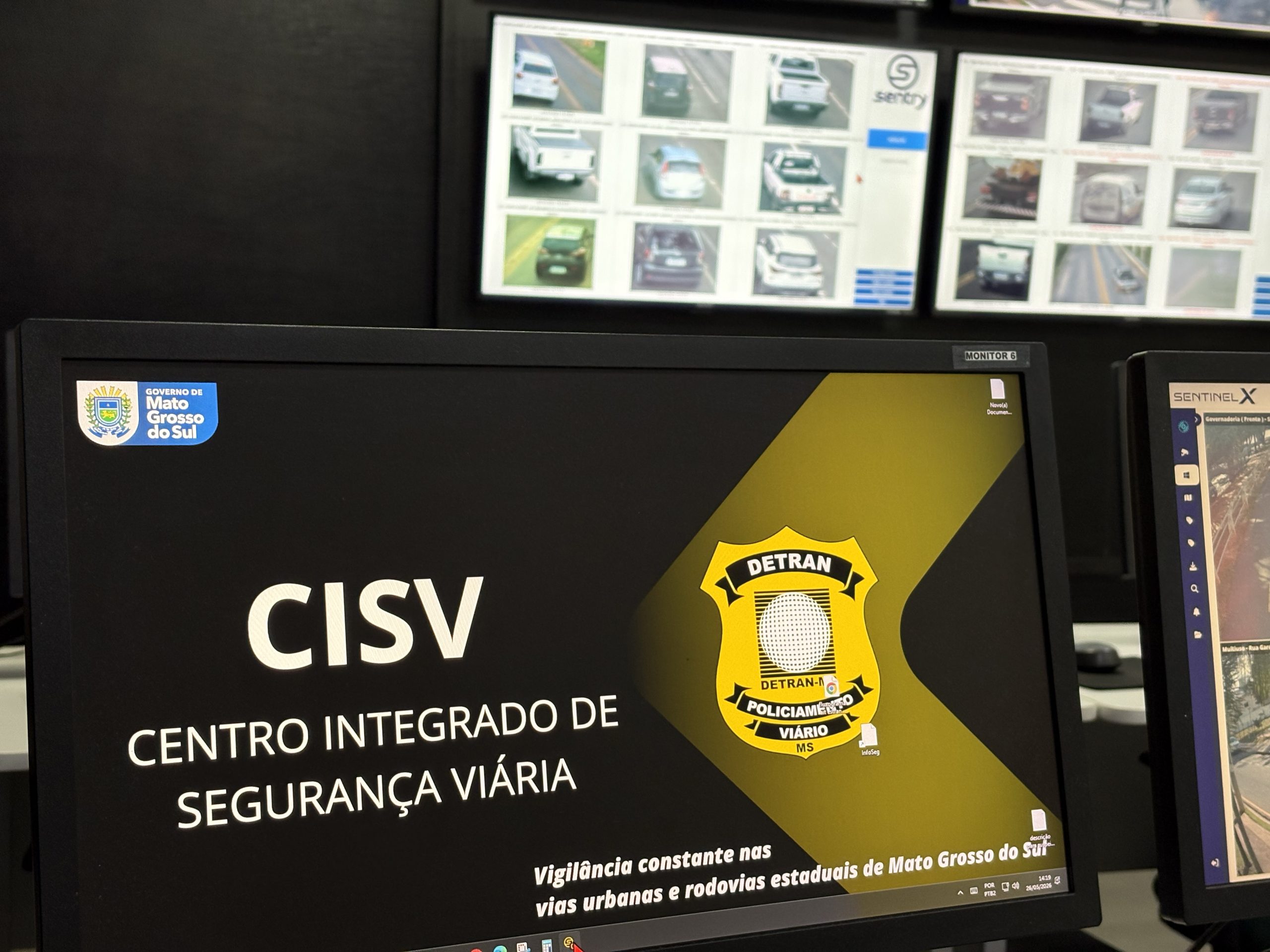 Monitoramento inteligente do DETRAN-MS, CISV fortalece fiscalização e recuperação de veículos no Estado